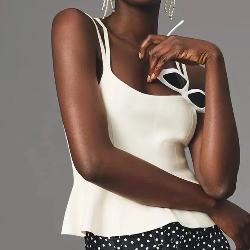 Maeve (Anthropologie) Bustier Peplum Tank (S)